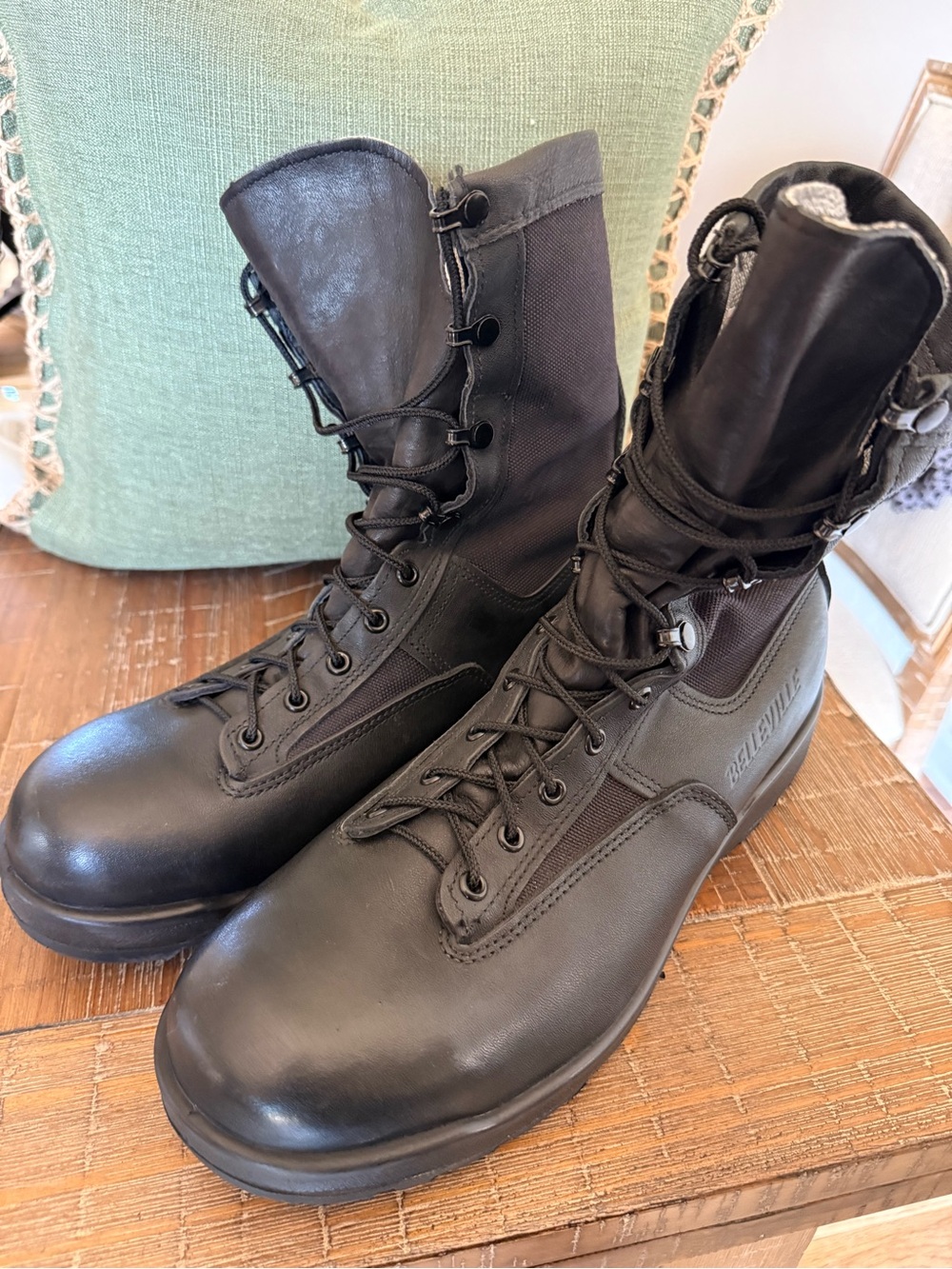 Belleville Men's Black Tactical Lace-Up Boots- 12W 700V